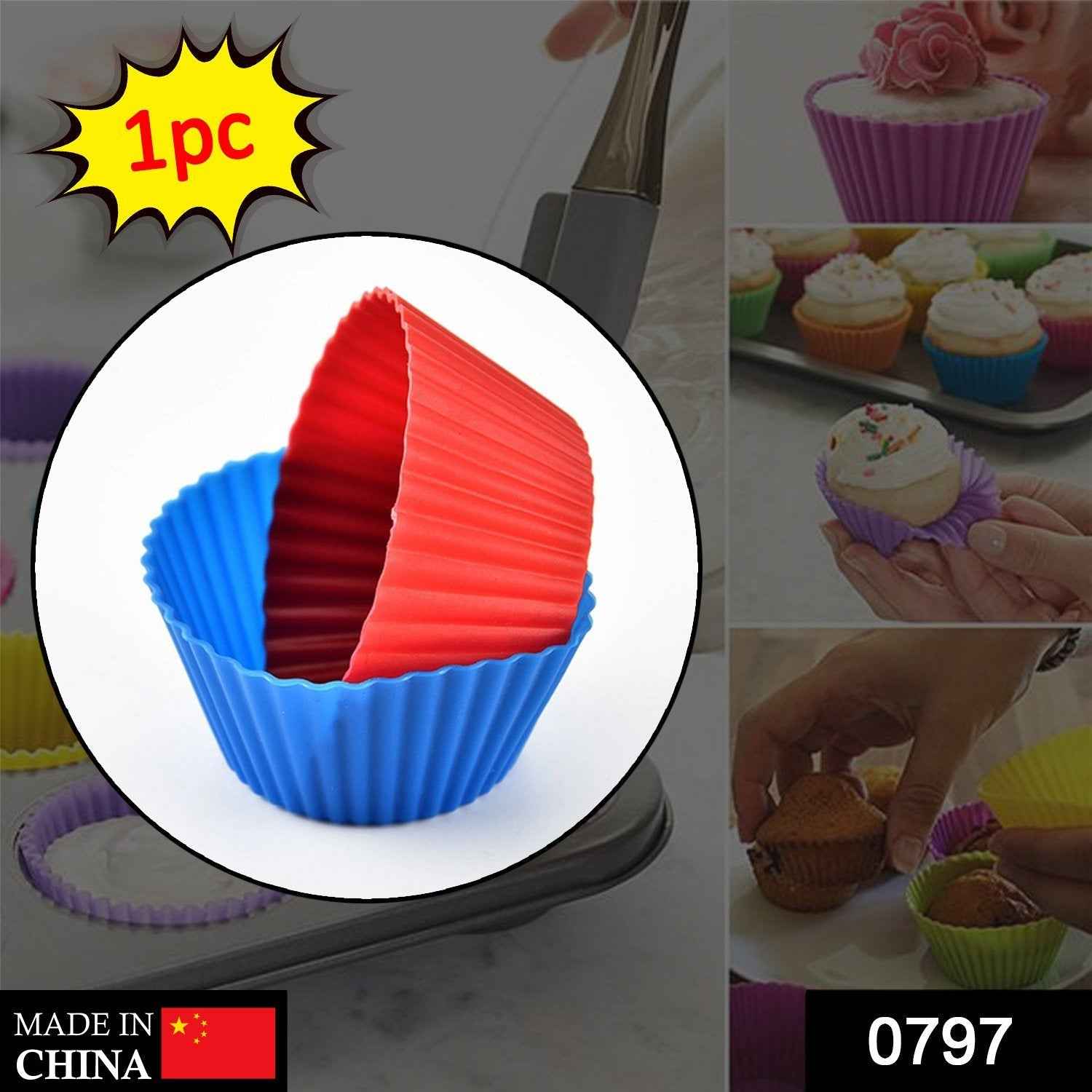 Silicone Cupcake Mould – Reusable Non-Stick Baking Cup | Bake & Dwell