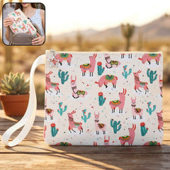 Printed Zipper Pouch – Compact Multipurpose Organizer with Wrist Strap