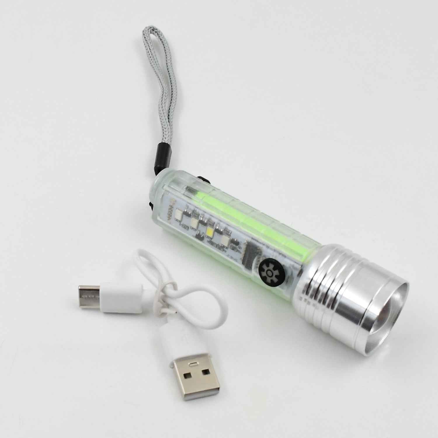 Rechargeable Flashlight – USB Mini LED Torch with Zoom | Poravar