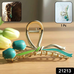 Hair Claw Clip – Elegant Floral Design with Strong Grip