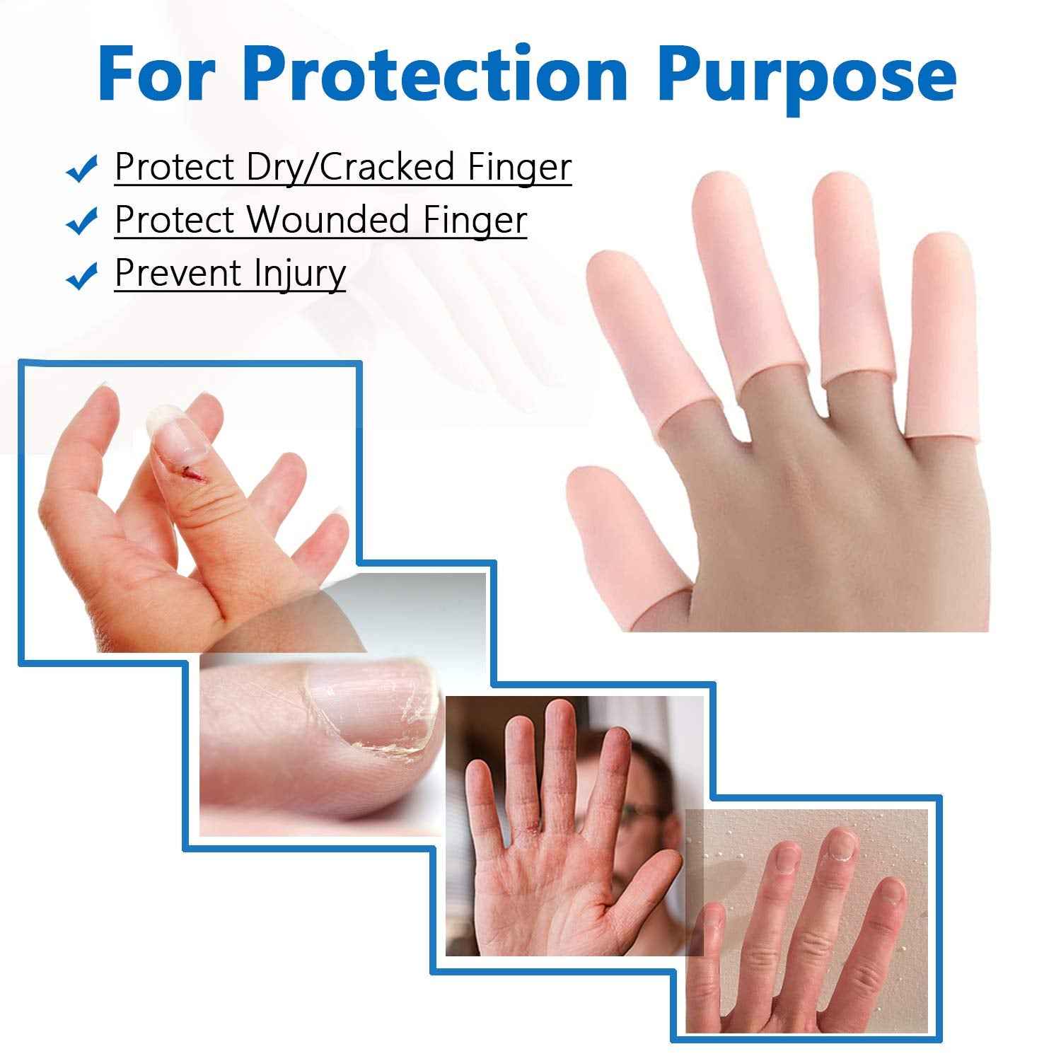 Silicone Finger Caps – Pain Relief & Protection | AuriGlam