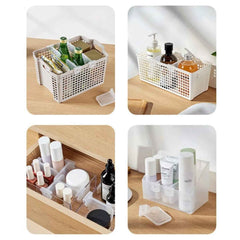Plastic Storage Basket Organizer – Adjustable Fridge Space Saver