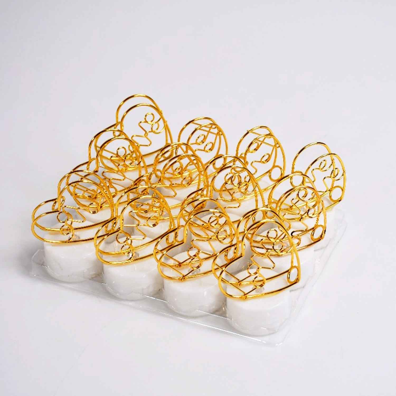 Flameless Heart Candles – 12 Pc Multicolor LED Set | Styleva