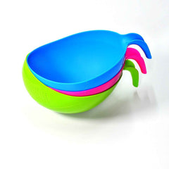 Rice Strainer Bowl Set – Thick Plastic 3pc with Handle | Vastate