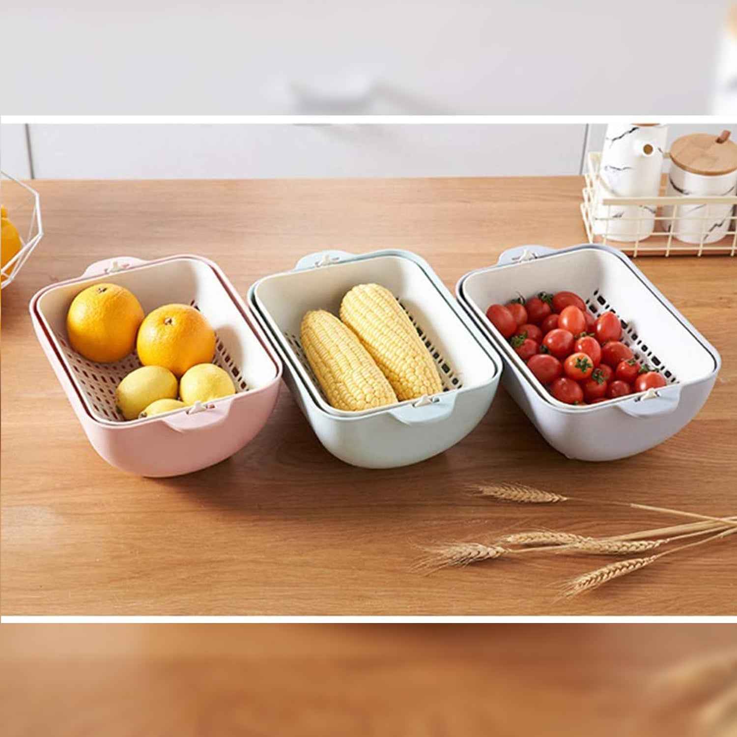 Rotatable Strainer Basket – BPA-Free Double Layer | Vastate