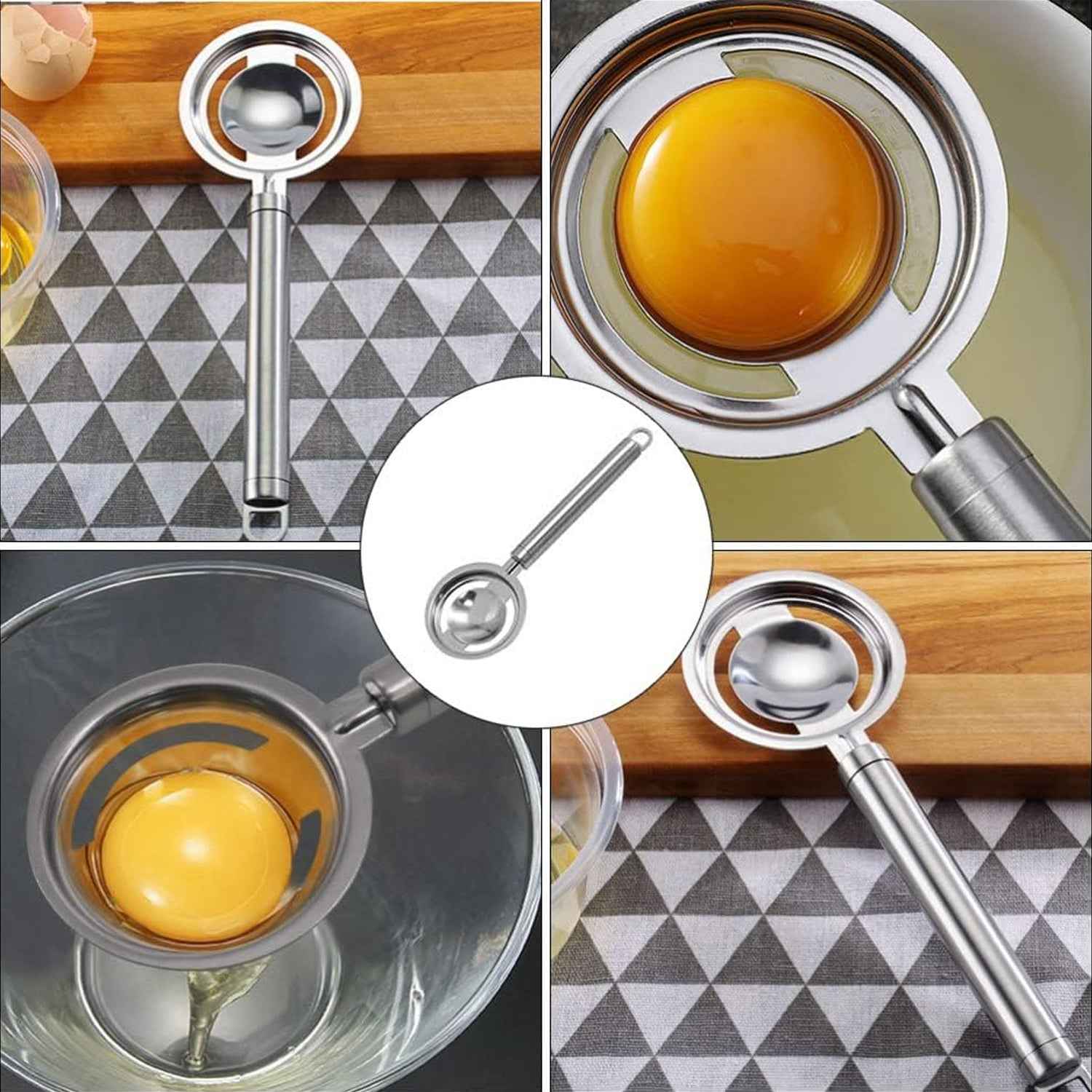 Egg Separator – Stainless Steel Yolk Filter | Vastate