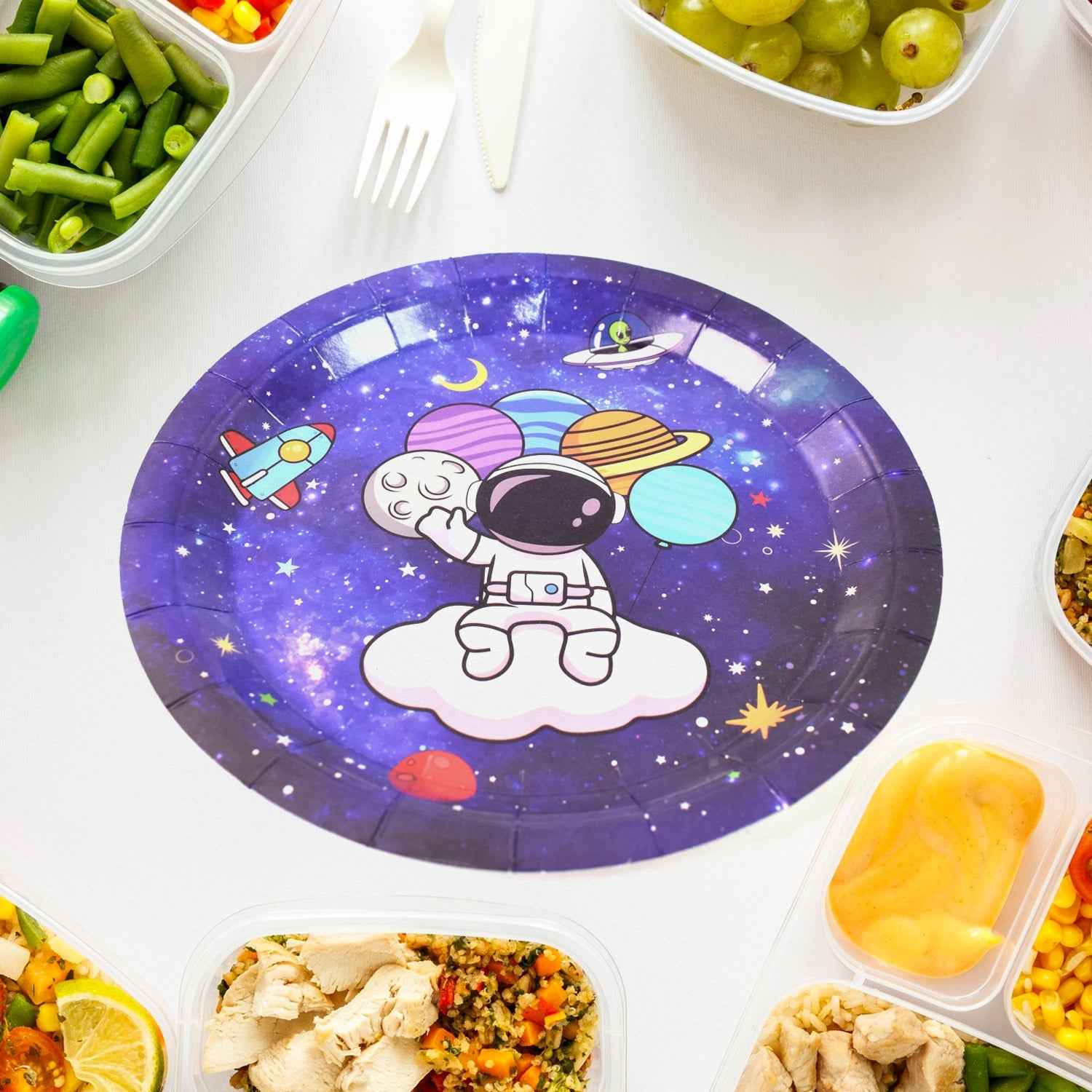 Disposable Paper Plates – Festive Birthday Set | JubileeJoy
