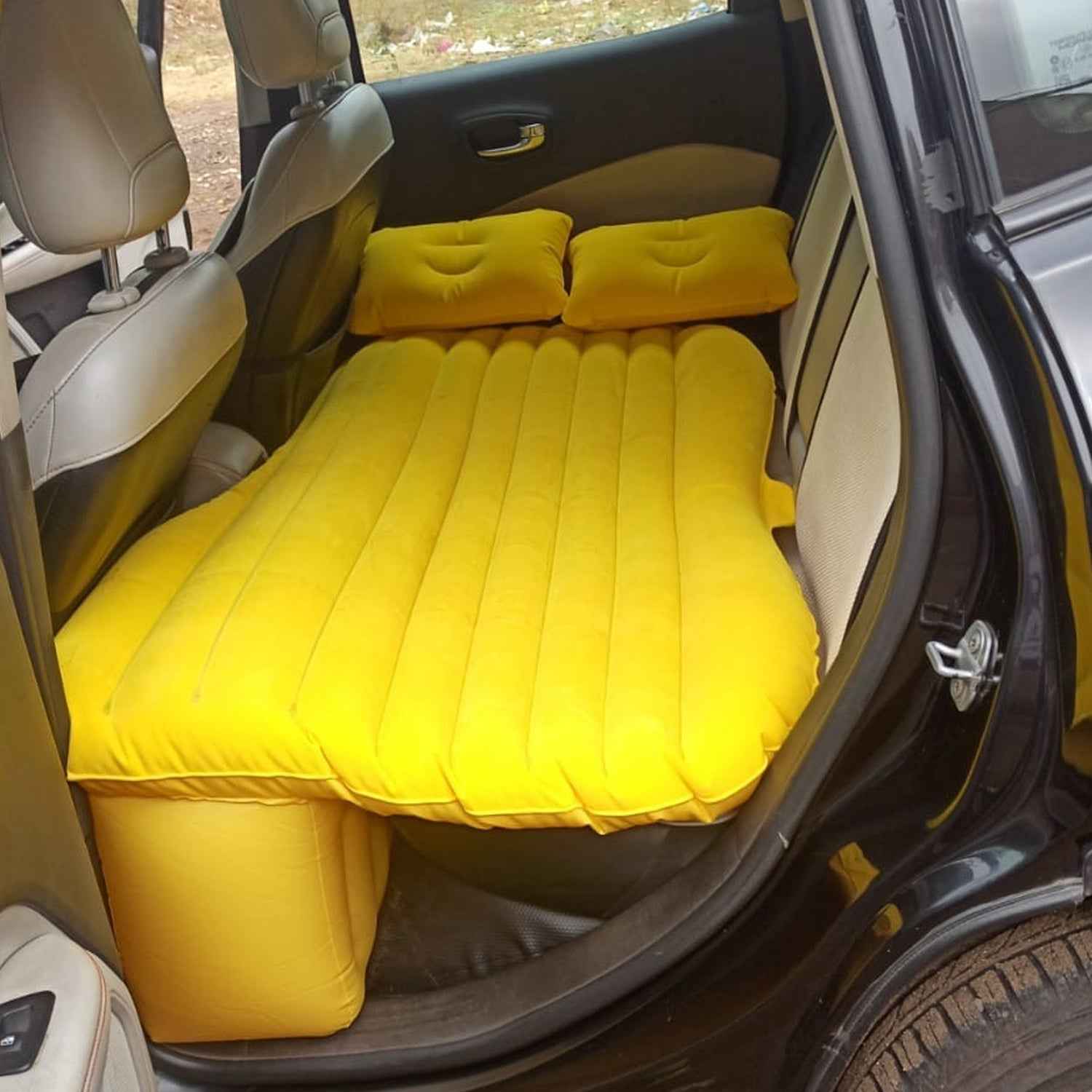 Inflatable Car Bed – Portable Travel Mattress Kit | Velvet Wheels