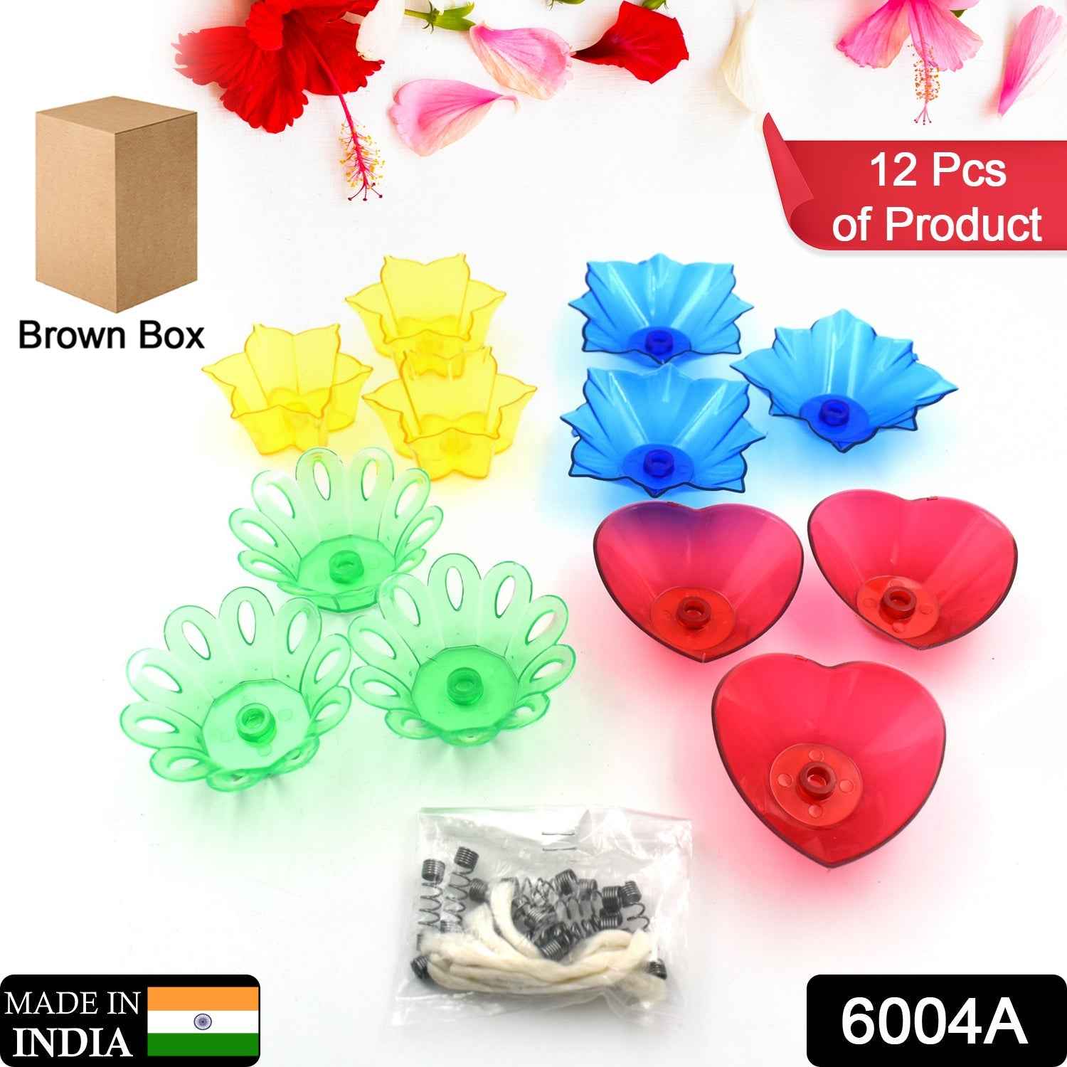 Diwali Candle Holders – Multicolor Set of 12 | Indo Glow