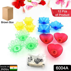 Diwali Candle Holders – Multicolor Set of 12 | Indo Glow