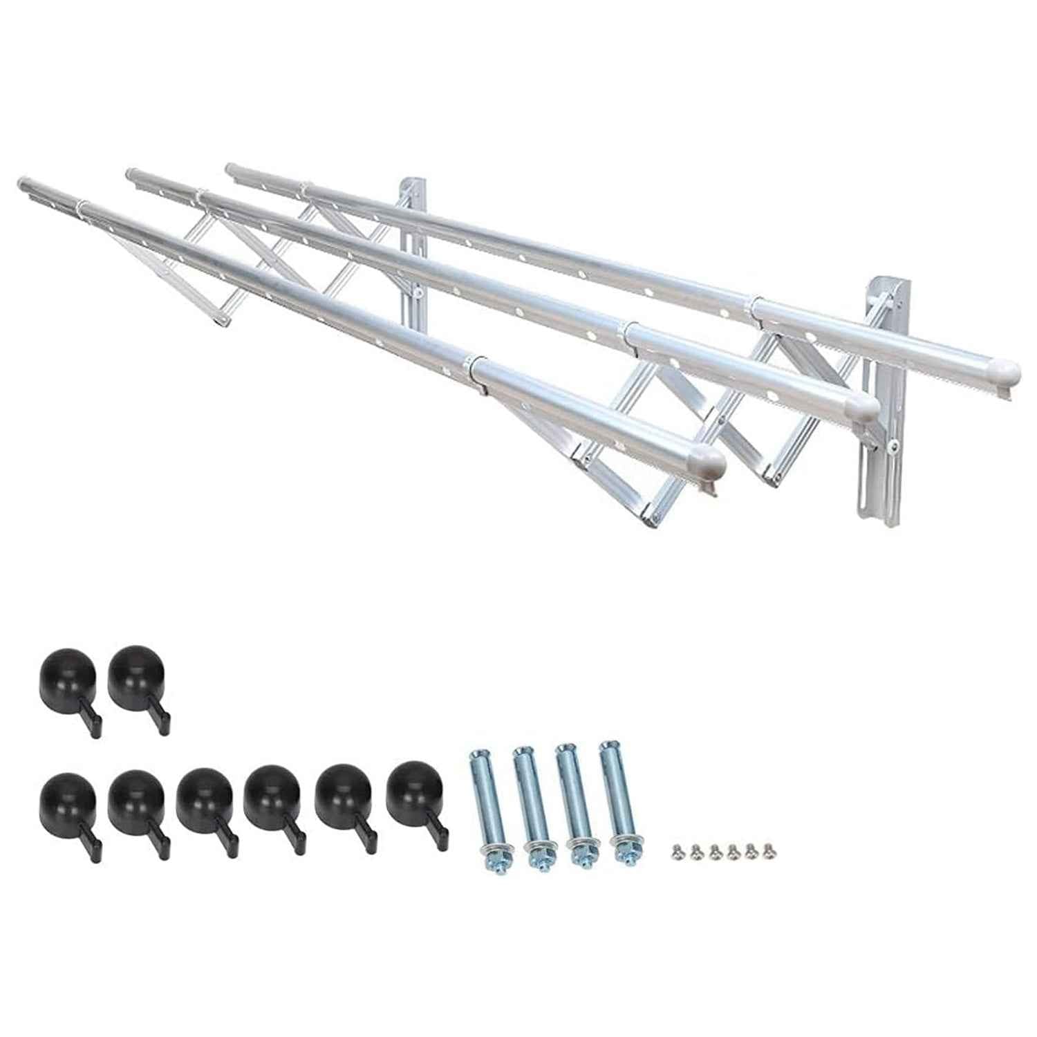 Foldable Clothes Rail – Stainless Steel Wall Mount | BathNova