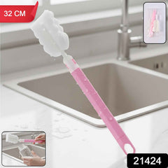 Long Handle Silicone Bottle Brush Ð Gentle & Flexible Cleaning