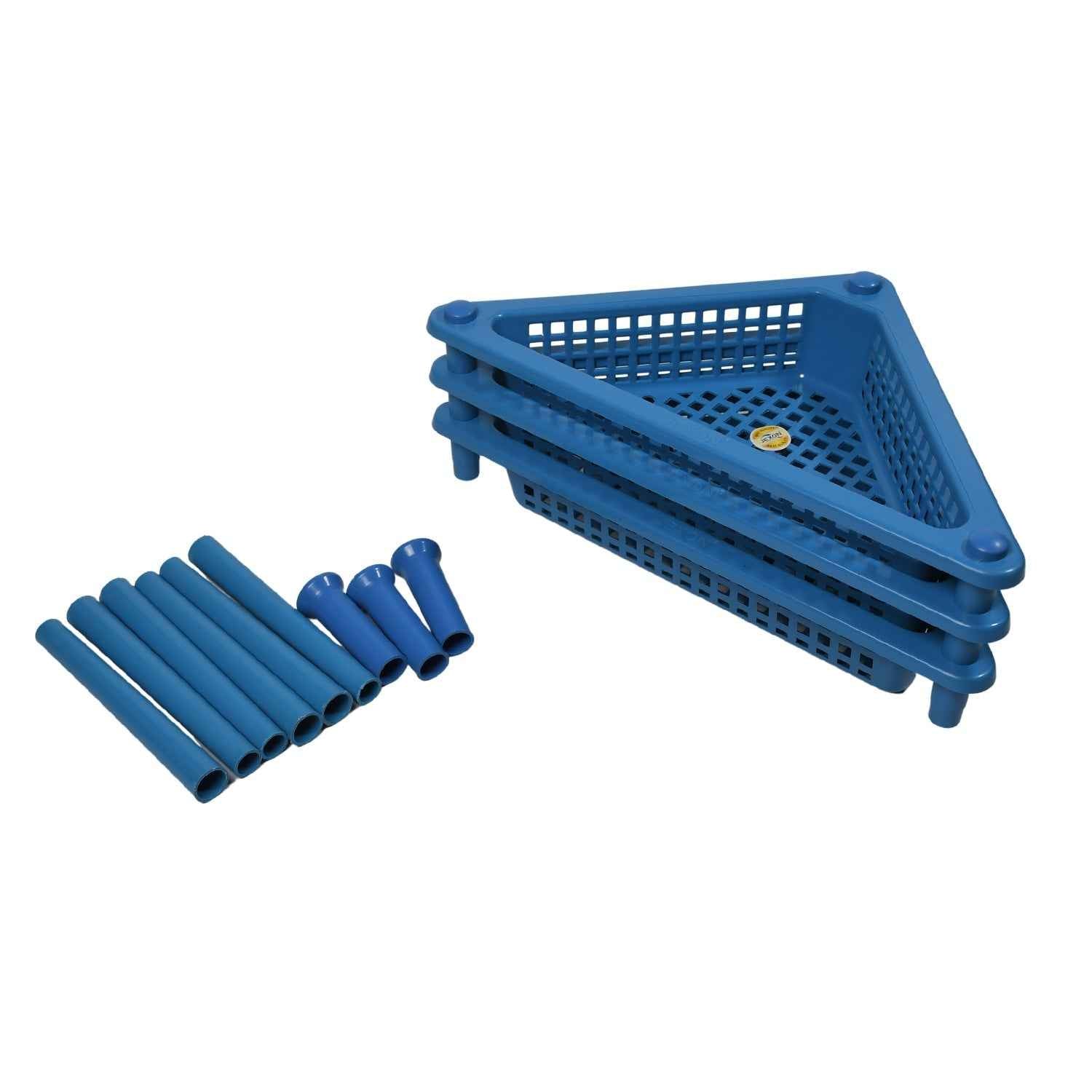 3-Tier Plastic Storage Rack – Multi-purpose Shelf | VoltDesk