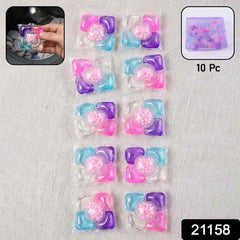 Laundry Detergent Pods – 10 Pre-Measured Stain Removal Capsules