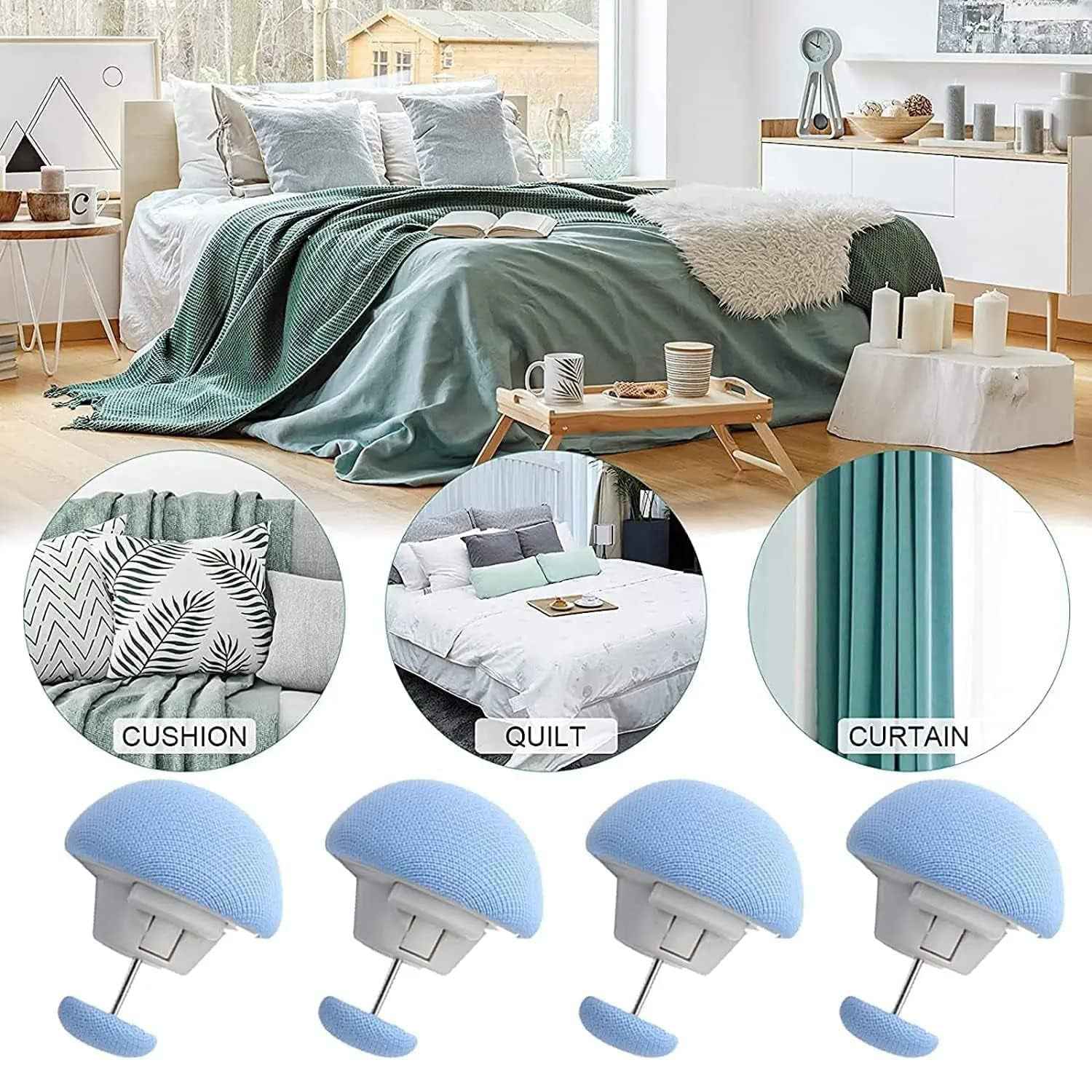 Mushroom Upholstery Pins – Elegant No-Sew Furniture Decor