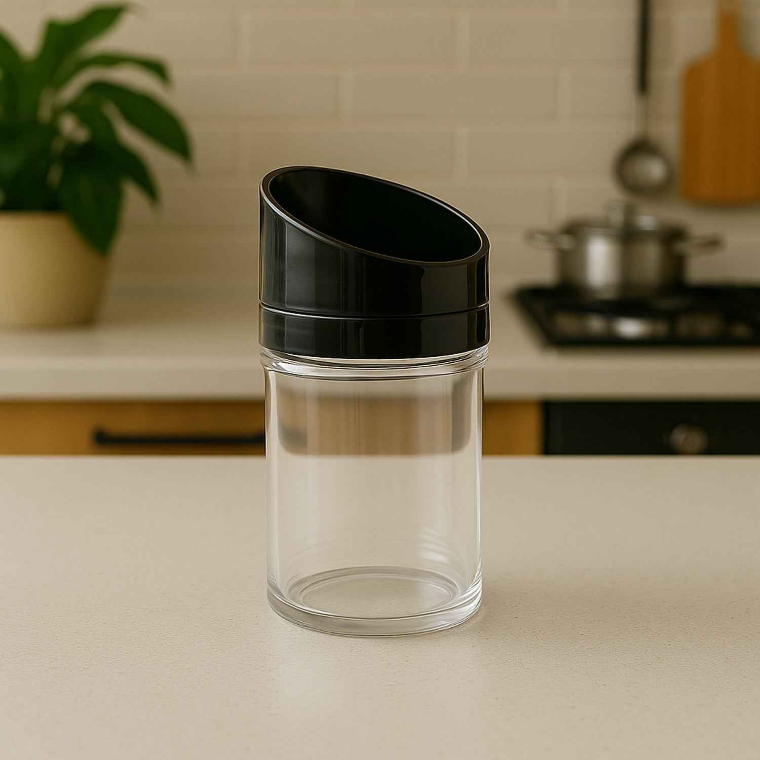 Kitchen Storage Jars – Airtight 2-Piece Slant-Lid Set