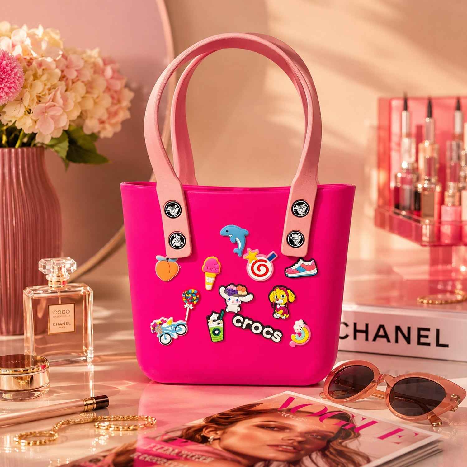 Buy Crocs-Inspired Tote Bag Ð Spacious & Trendy for Women & Girls