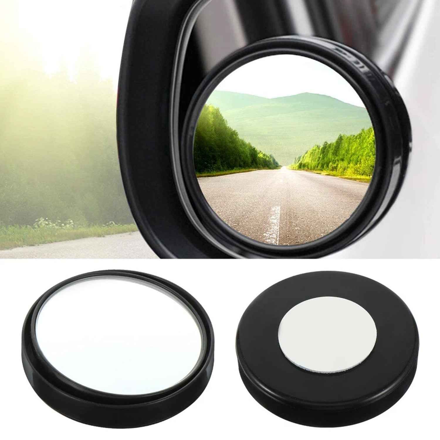 Car Blind Spot Mirrors – Wide Angle Convex Safety Set