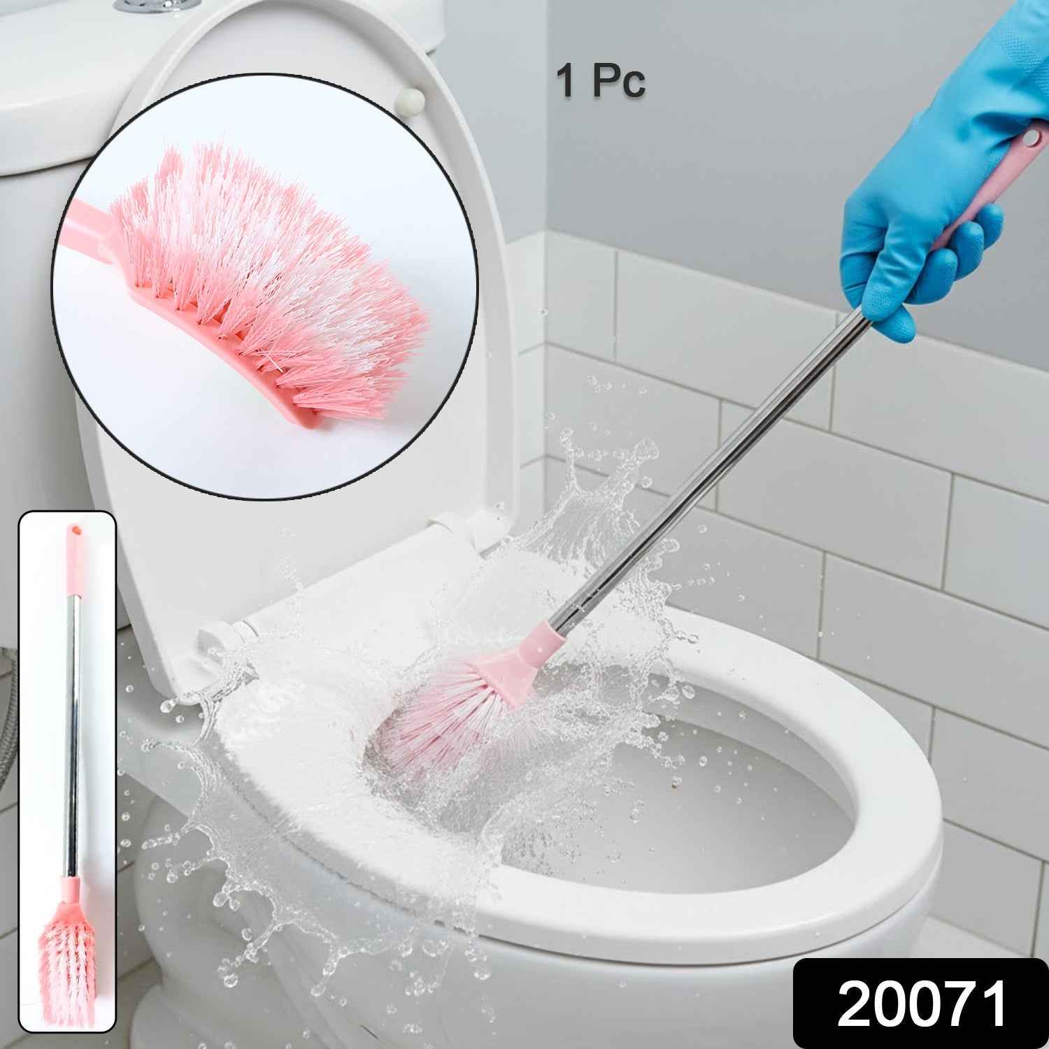 Toilet Cleaning Brush – Long Handle, Ergonomic & Splash-Resistant