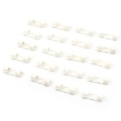 Plastic Cable Clips – Strong Adhesive Wire Organizer (20 Pcs) | WipeTech