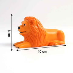 Lion Car Dashboard Toy – Majestic Orange-Gold Ornament with Adhesive Base