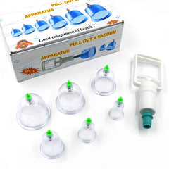 Vacuum Cupping Set – 6 Pc Muscle Relief Therapy Kit | Arrive Kit