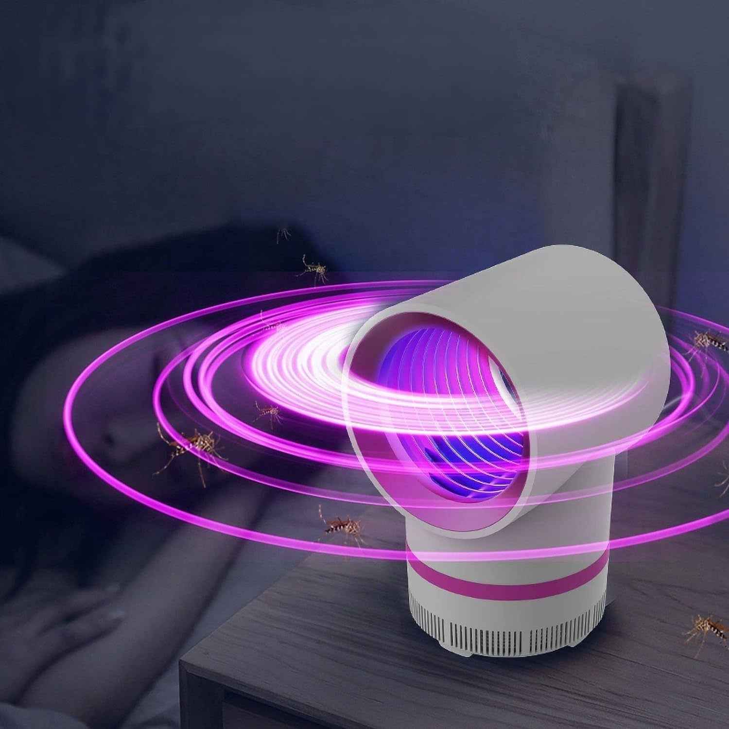 USB Electric Mosquito Killer Lamp – Silent, Baby-Safe Trap