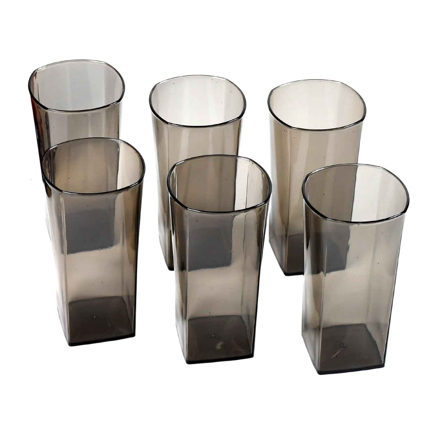 Plastic Tumbler Set – Unbreakable Square Design (Set of 6) | Corporate Kudos