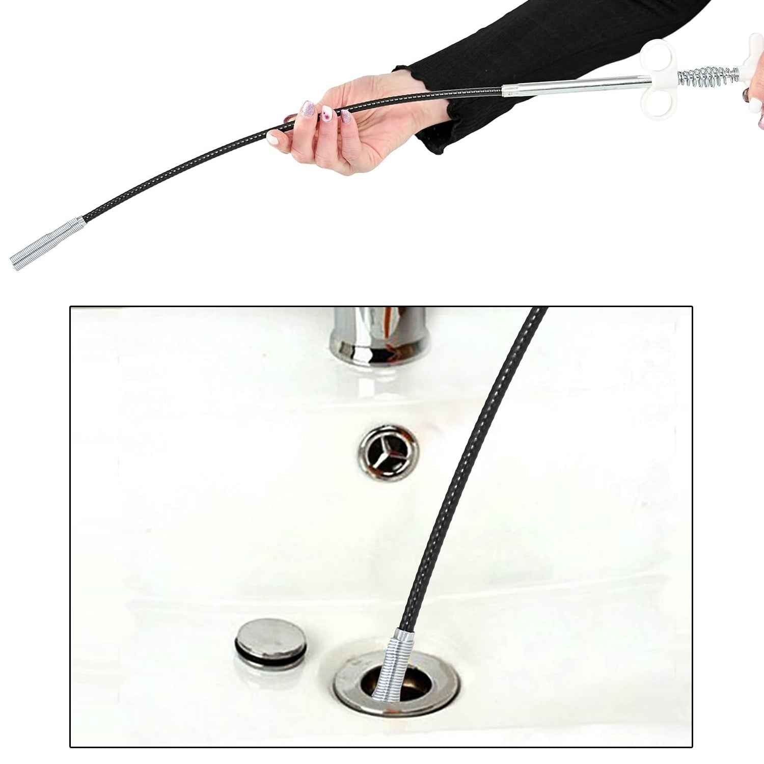 Drain Cleaner Tool – 90cm Clog Remover | ToolMate Pro
