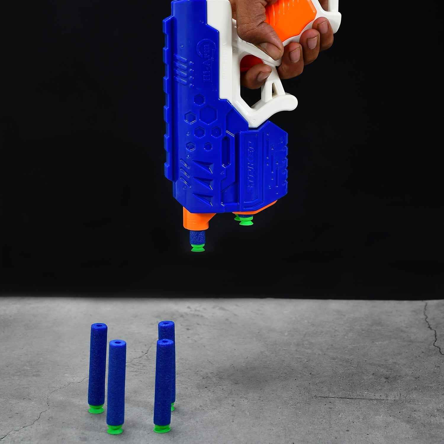 Foam Bullet Gun – ABS Plastic, 10 Suction Darts for Kids | Aditi
