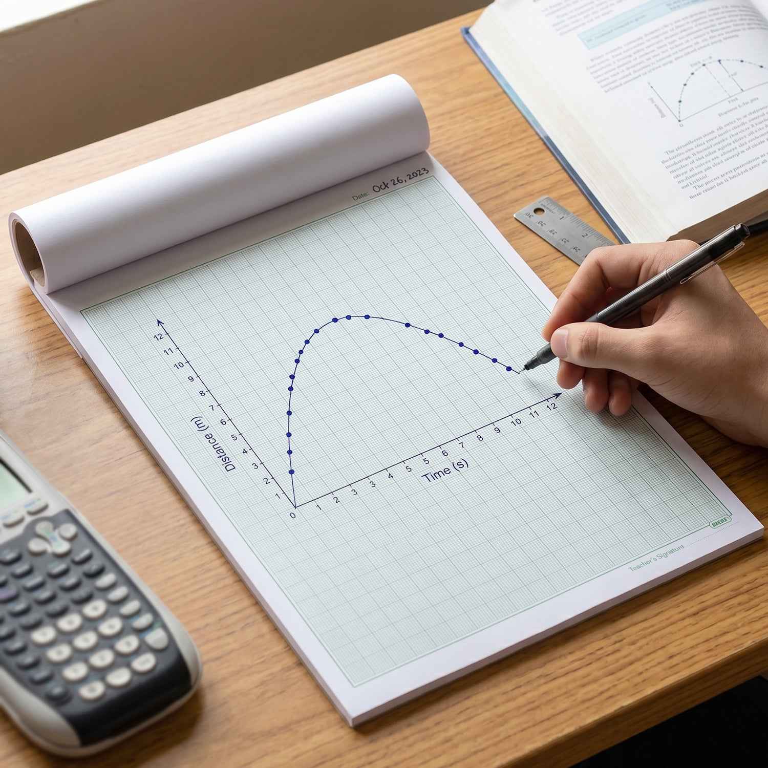 A4 Graph Paper Pad Ð Precise 1mm Square Grid for Technical & Academic Use