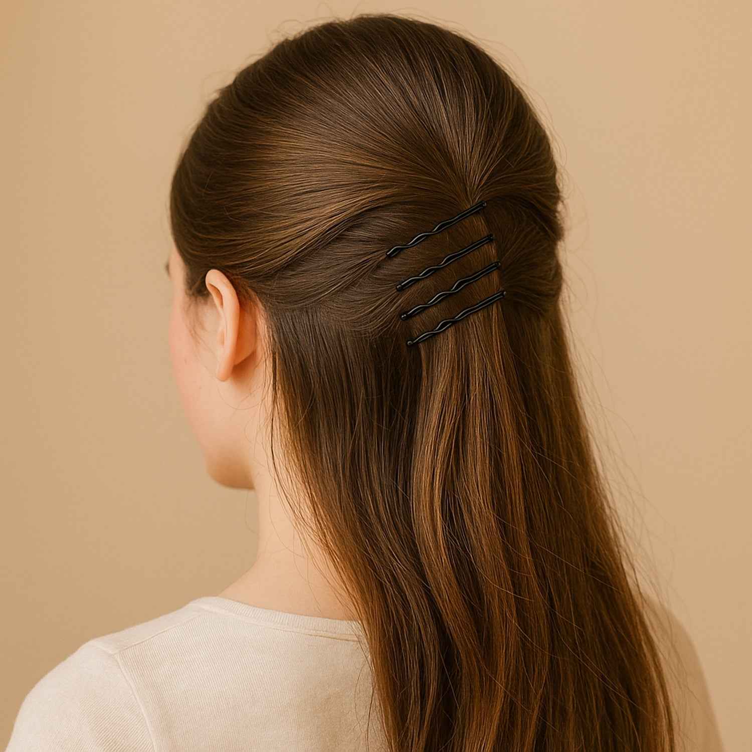 Small Black Bobby Pins – Strong Non-Slip Hair Clips, 36 Pc