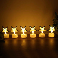 Star Shaped Flameless LED Candles – Safe & Elegant Décor Set