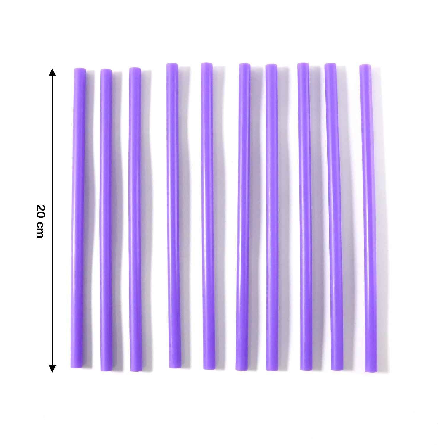 Reusable Plastic Drinking Straws – Pack of 10 Durable Straws