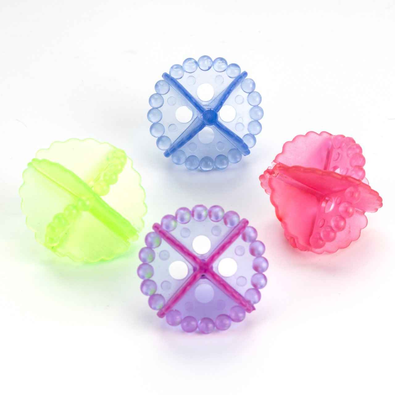 Detergent-Free Laundry Balls – 4 Pcs for Eco-Friendly Wash | Velvet Wipe