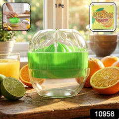 Manual Citrus Juicer – Splash-Free Juicing with Bowl & Cover