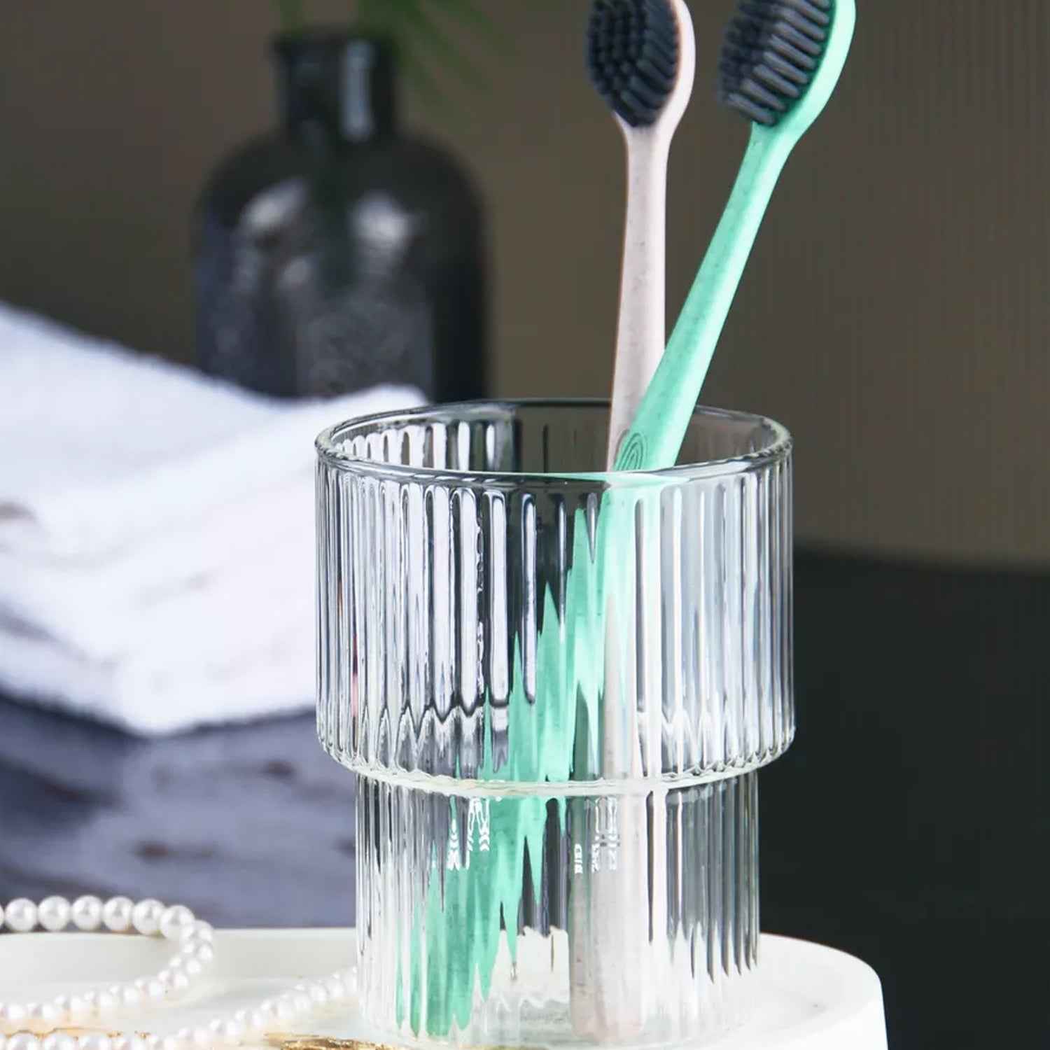 Rotating Toothbrush Holder Stand – Space-Saving Bathroom Organizer