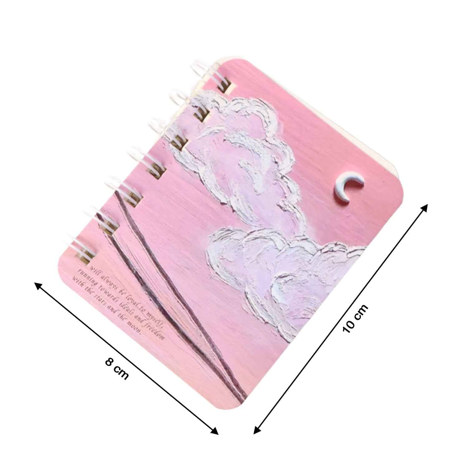 Mini Spiral Bound Pocket Notebook – Compact Artistic Writing Diary