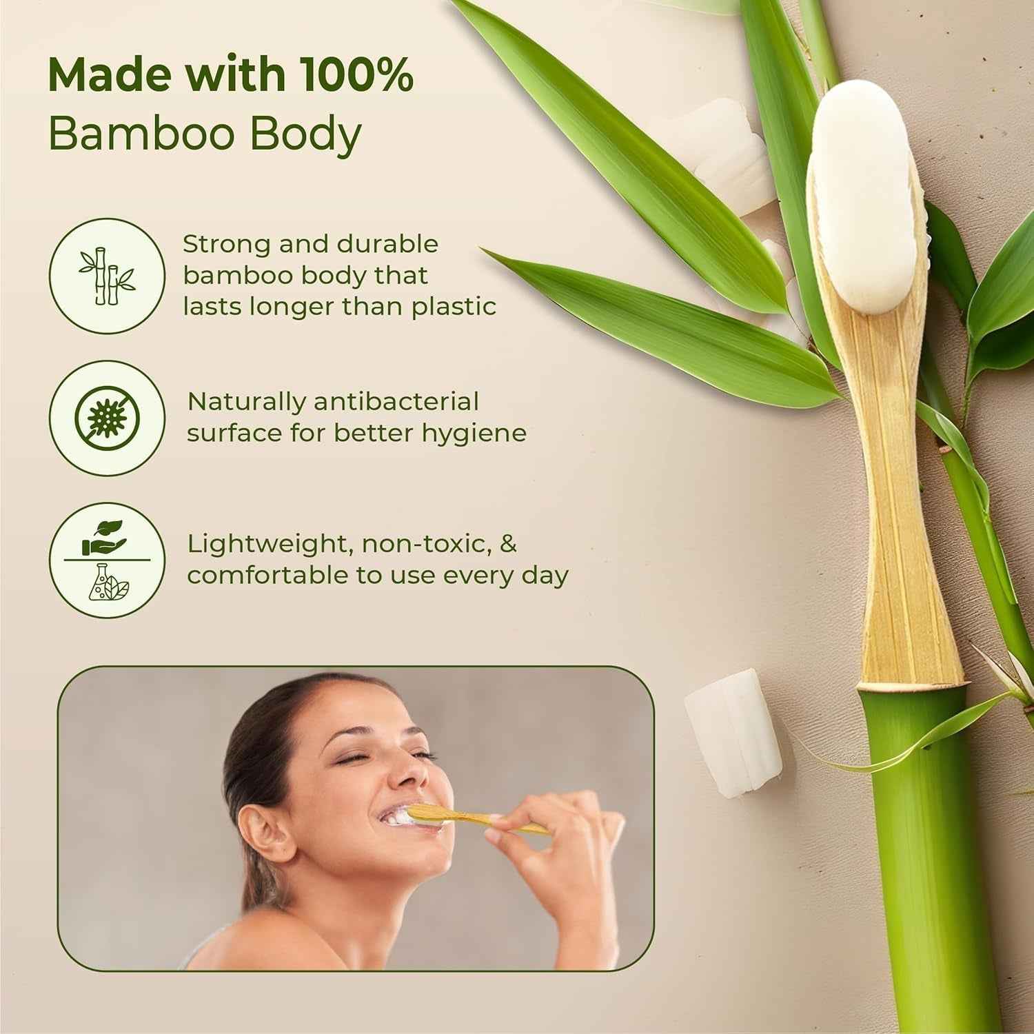 Wooden Handle Toothbrush Ð Eco-Friendly & Reusable Daily Care