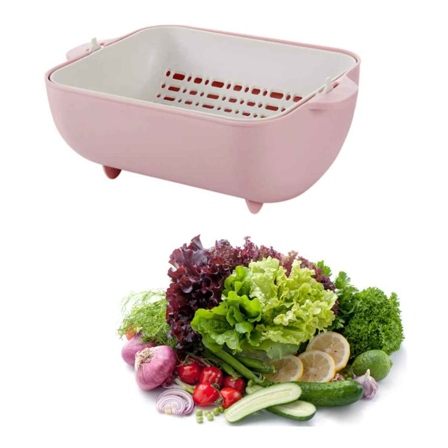 Rotatable Strainer Basket – BPA-Free Double Layer | Vastate
