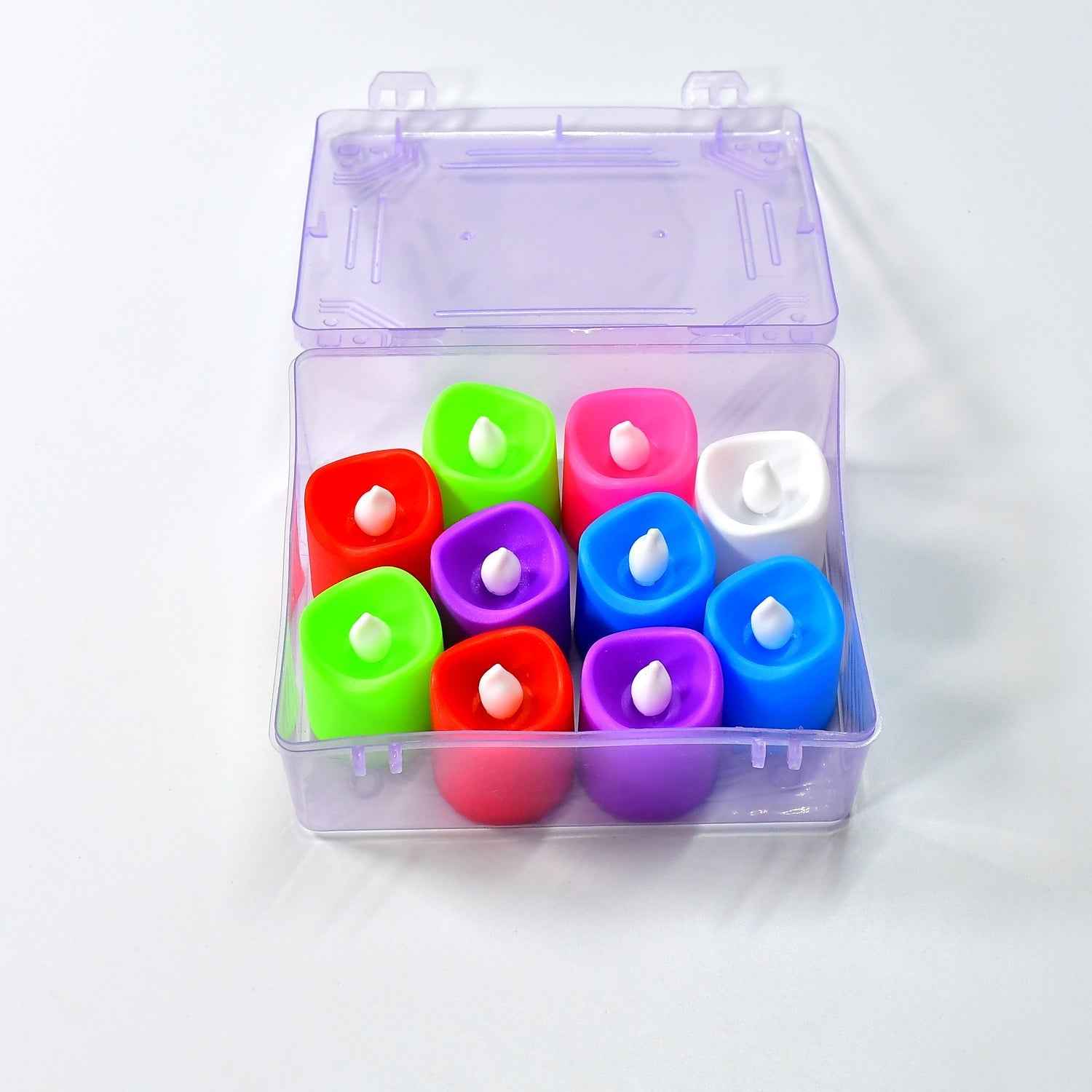 LED Tealight Candles – 10 Pcs Battery Operated | Indo Glow