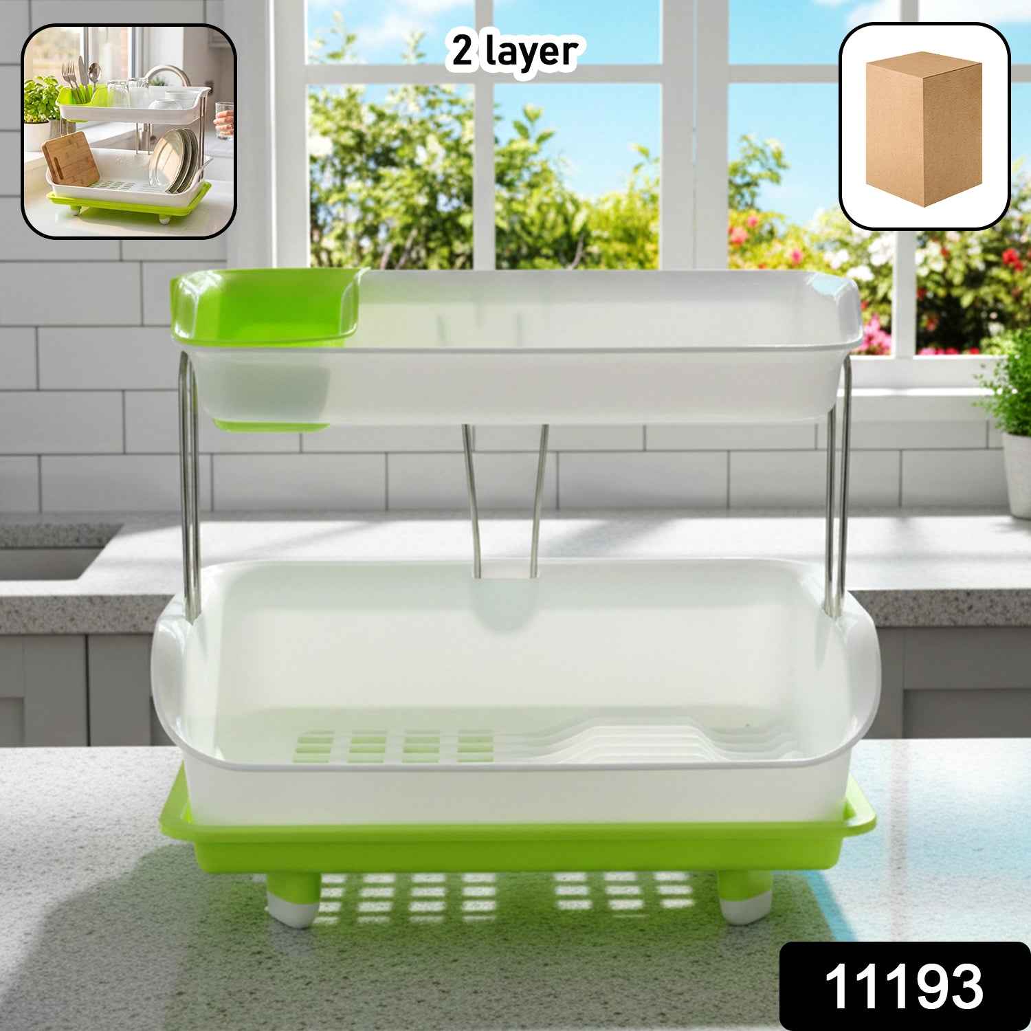 Kitchen Dish Drying Rack – Space-Saving Multi-Tier Design for Organized Countertops