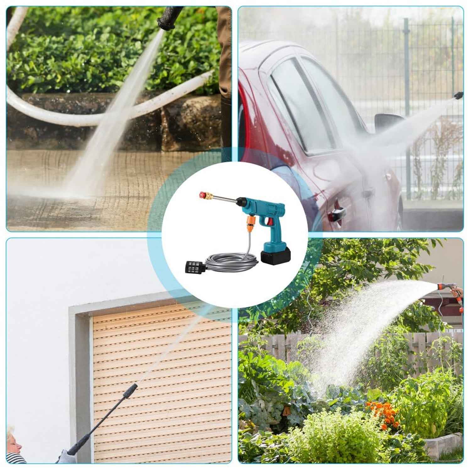 Car Washer Gun – Wireless High Pressure 88VF Battery Powered