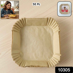 Square Disposable Paper Air Fryer Liners – Non-Stick & Easy-to-Clean