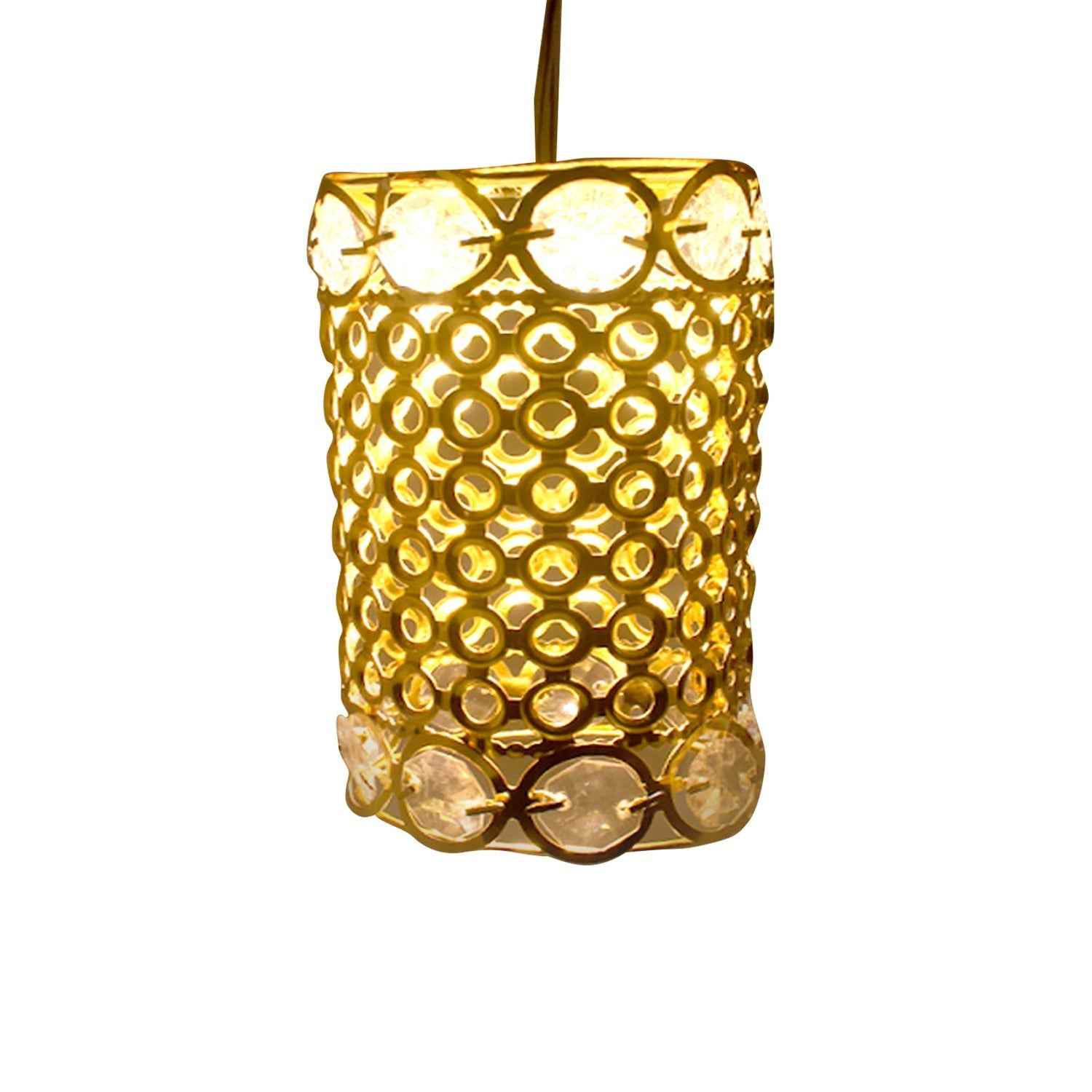 Jhoomer Chandelier – Antique Golden Metal Hanging | Styleva