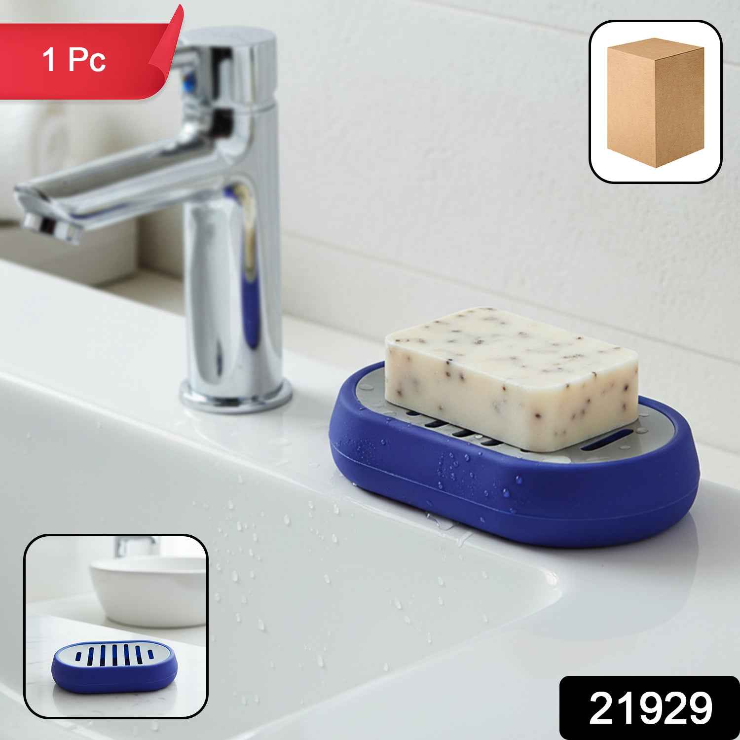 Plastic Soap Holder Tray – Keeps soap dry and organized