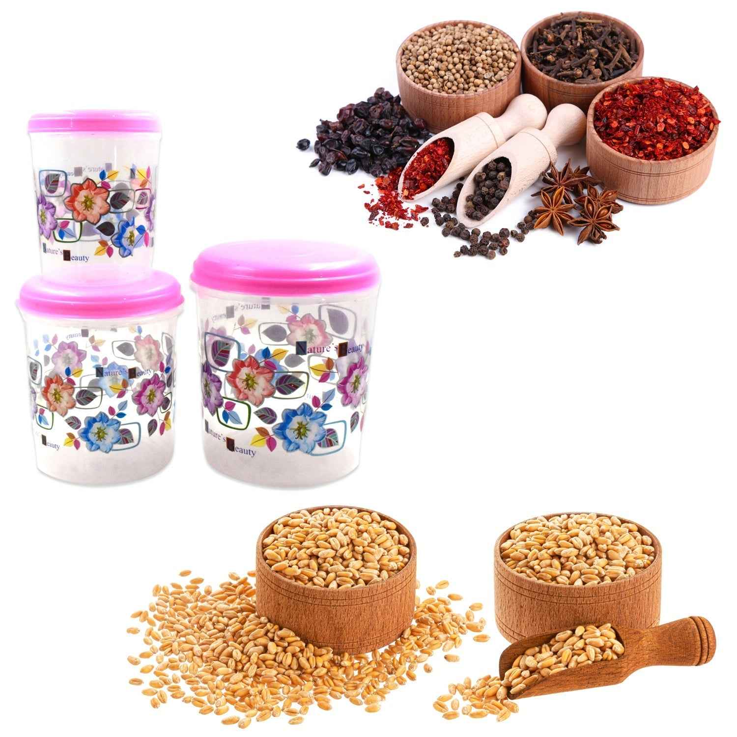 Plastic Storage Container Set – 3 Pc Home & Office | Storenzo