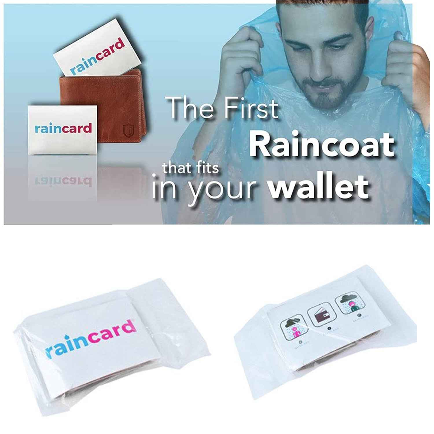 Waterproof Emergency Raincoat Card – Compact & Easy Carry