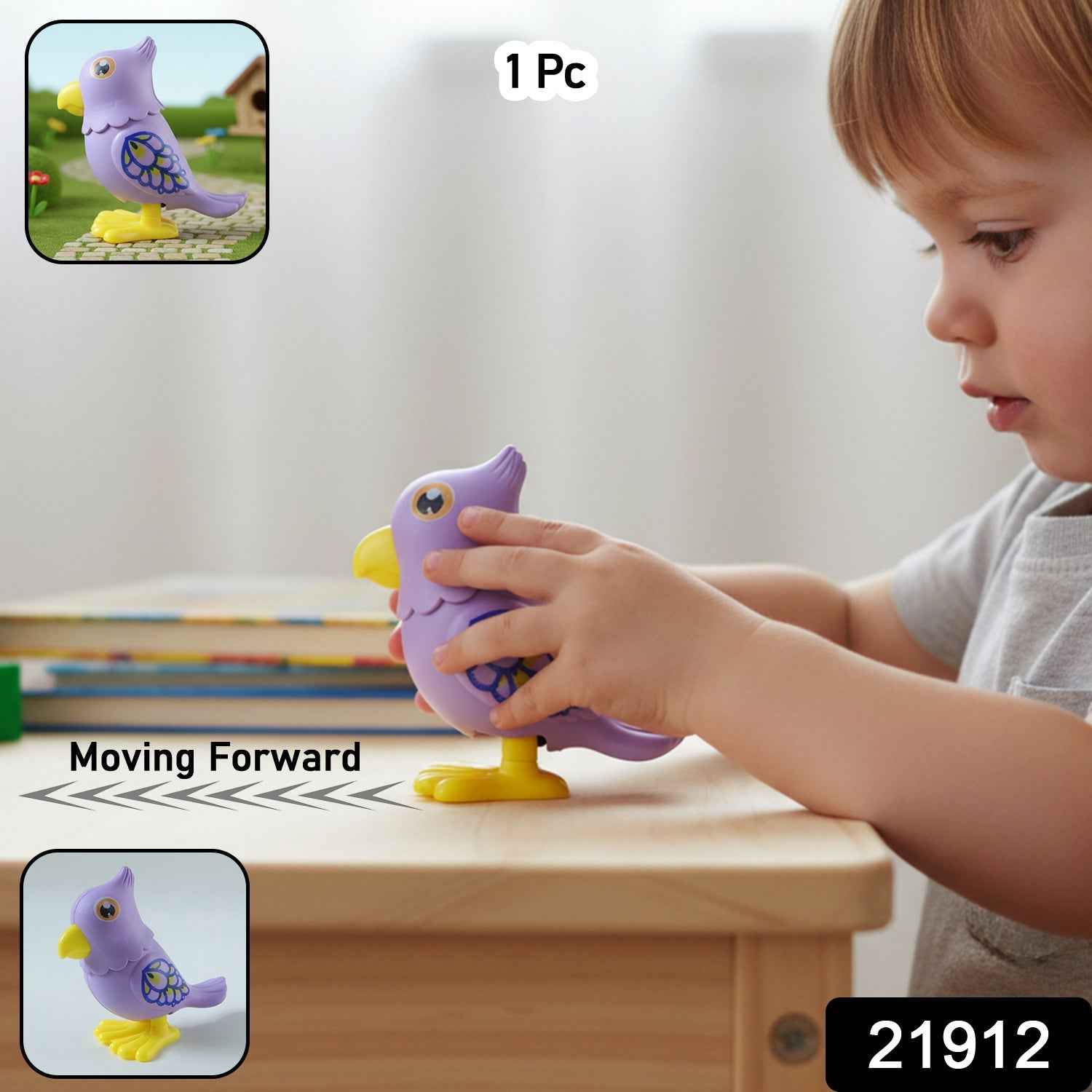 Key Operated Jumping Bird Toy – Fun Wind-Up Action for Kids