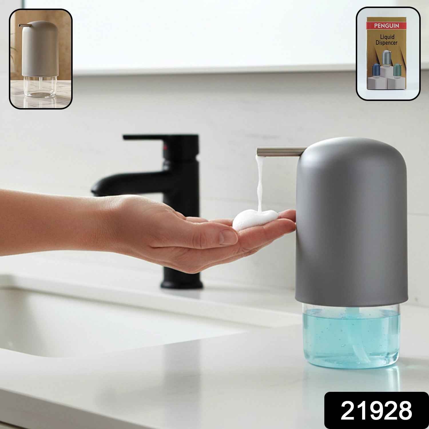 Penguin Liquid Soap Dispenser – Stylish & Refillable for Kitchen & Bath